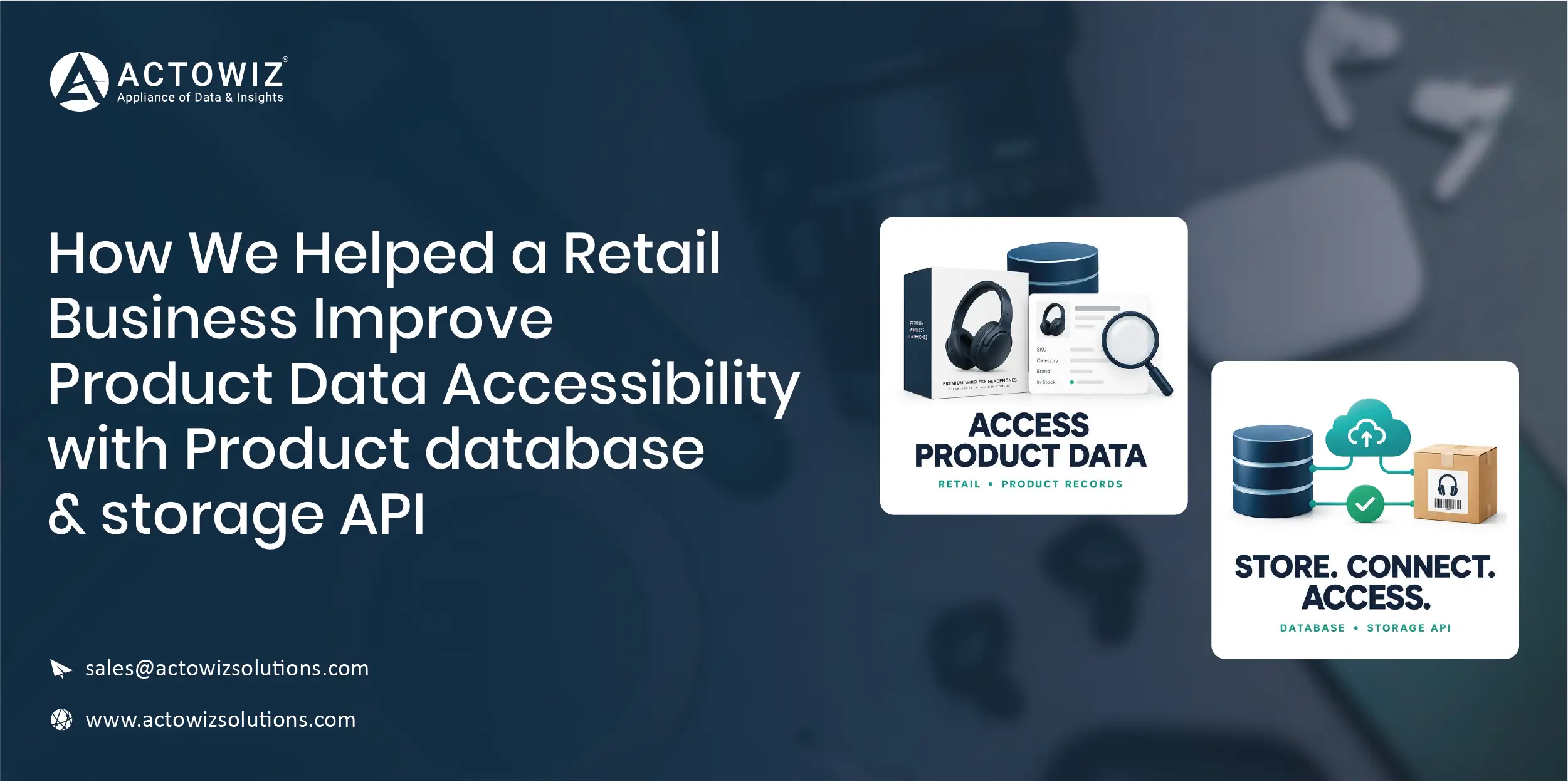 Product database & storage API for Smarter Data Management